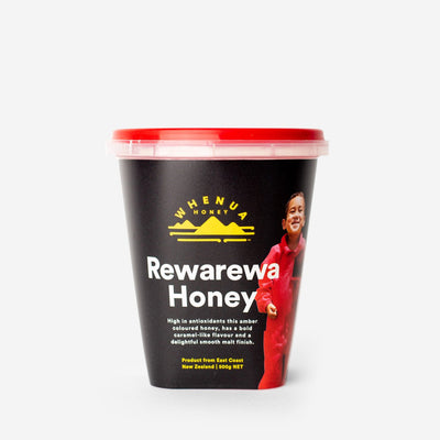 Shhh Uncle Mal doesn't want anyone to try the Rewarewa honey....