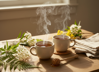 Two Cups of Tea with Your Mānuka Kumarahou Honey Jars