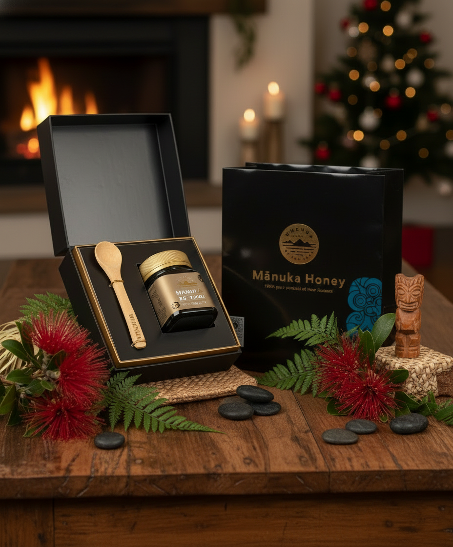 Whenua Honey Gift Set Christmas Scene